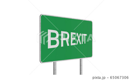 Brexit Concept. Road Sign Depicting Great Britain Brexit Concept. Road Sign Depicting Great Britain 65067306