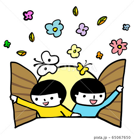 こども ベクター あおきいろくん とびら こども ベクター あおきいろくん とびら 65067650