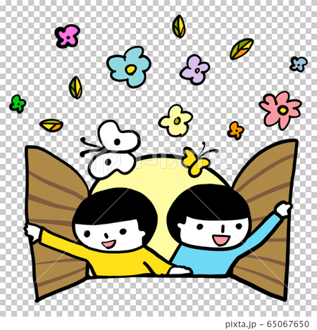 こども ベクター あおきいろくん とびら こども ベクター あおきいろくん とびら 65067650