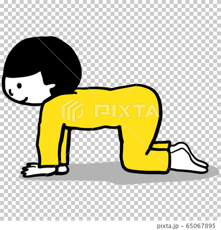 Children's Vector Aoi Iro-Kun Yoga Yoga on all fours 65067895