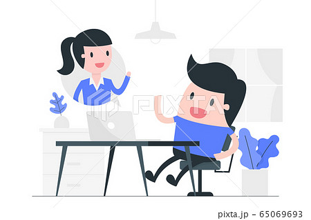 Video Conference Concept Illustration のイラスト素材