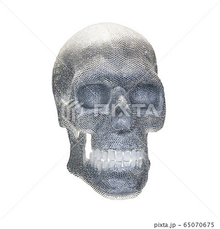 Diamond skull on white background. Jewelry shiny Diamond skull on white background. Jewelry shiny 65070675