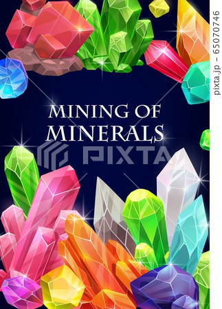 Crystals, gemstones and gem stone minerals Crystals, gemstones and gem stone minerals 65070746