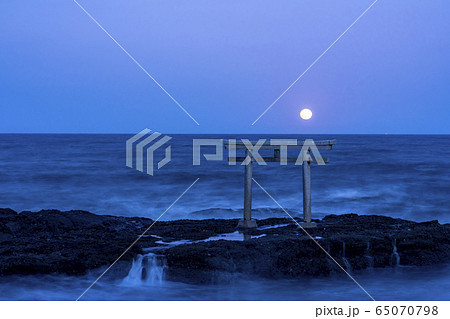 茨城県大洗町　神磯の鳥居 65070798