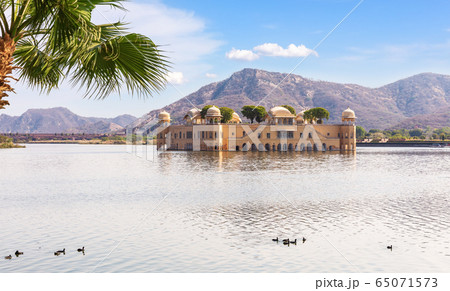 Jal Mahal water palace in India, Jaipur 65071573
