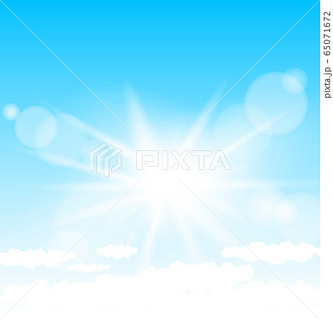 blue sky and sun lights mockup blue sky and sun lights mockup 65071672