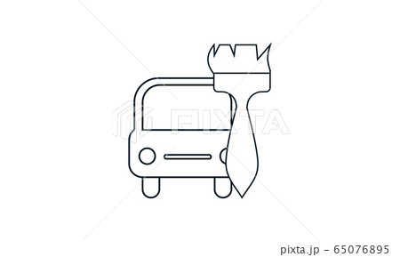 Dyeing Car icon illustration isolated vector sign symbol.	 65076895