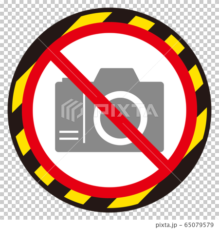 カメラ撮影禁止マーク 65079579