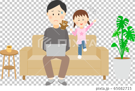 テレワーク ソファ 子ども はしゃぐ テレワーク ソファ 子ども はしゃぐ 65082715
