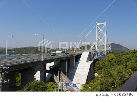 二階建て構造の因島大橋 二階建て構造の因島大橋 65085496