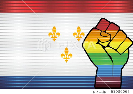 Shiny Grunge New Orleans and Gay flags Shiny Grunge New Orleans and Gay flags 65086062