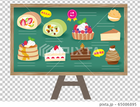 Sweets set baked goods set menu table 65086895