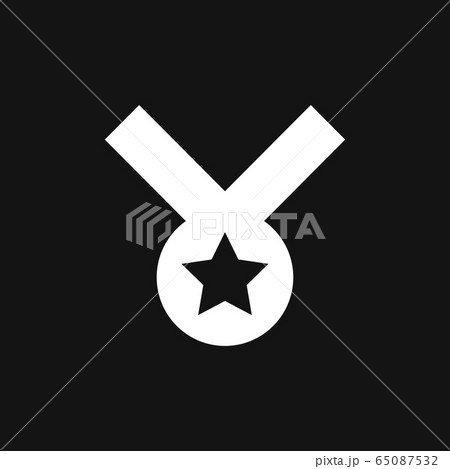 Medal icon isolated on background. Vector 65087532