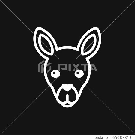 Kangaroo vector icon isolated on background. 65087813