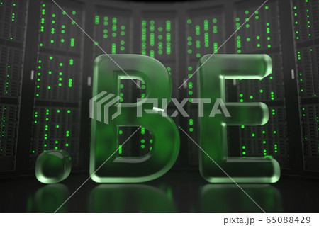 Belgian domain .be on server room background. Internet in Belgium related conceptual 3D rendering Belgian domain .be on server room background. Internet in Belgium related conceptual 3D rendering 65088429