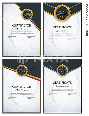 Certificate template Background Collection Set. Certificate template Background Collection Set. 65090028
