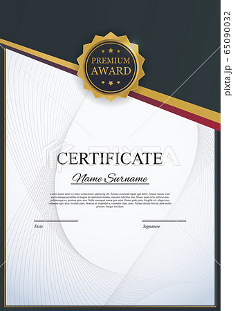 Certificate template Background. Award diploma Certificate template Background. Award diploma 65090032