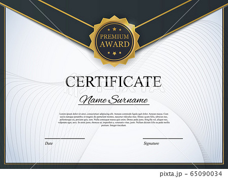 Certificate template Background. Award diploma 65090034