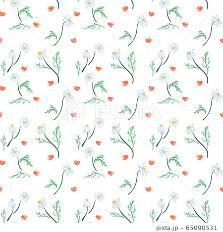 Trendy Seamless Floral Pattern in Vector 65090531