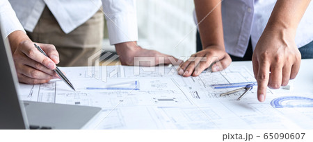 Team of engineering or architect meeting and 65090607