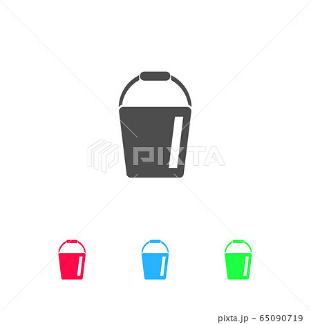 Bucket icon flat Bucket icon flat 65090719