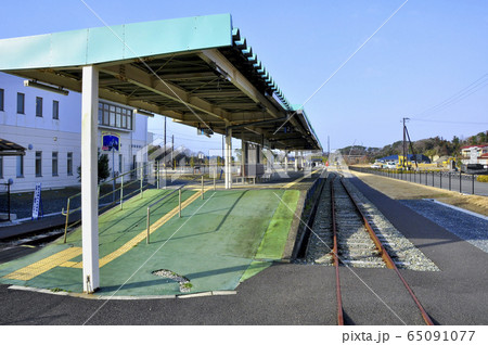 みちのく潮風トレイル　東日本大震災遺構　JR仙石線旧野蒜駅プラットホーム 65091077