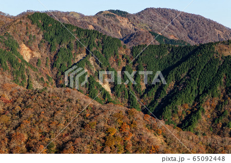 丹沢表尾根・三ノ塔から見る丹沢山 丹沢表尾根・三ノ塔から見る丹沢山 65092448