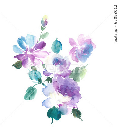 Colorful Floral Material Combinations And Stock Illustration