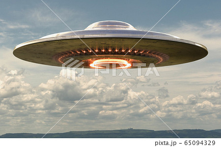 Ufo Unidentified Flying Object Clipping Pathのイラスト素材