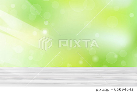 Wood white table front view with go green eco 65094643