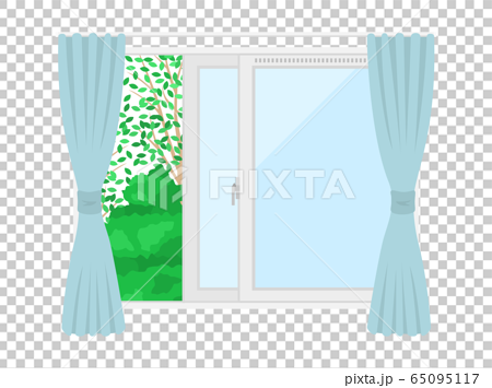Illustration of an open window - Stock Illustration [65095117] - PIXTA