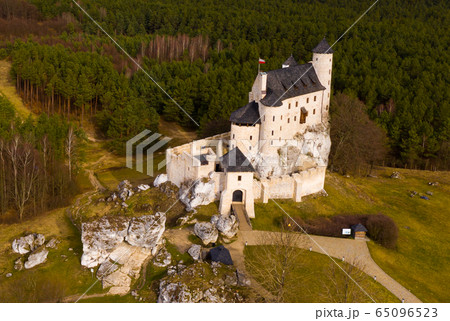 Renovated medieval Bobolice Castle, Poland 65096523