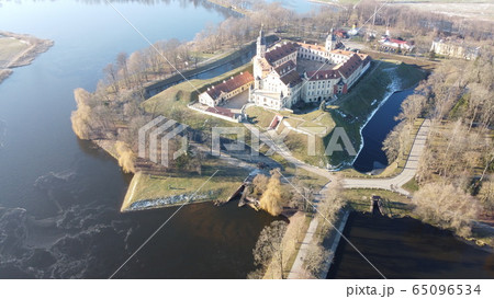 Palace and park ensemble in Belarusian city Nyasvizh 65096534