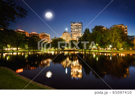 Skyline view of Boston at dusk Skyline view of Boston at dusk 65097410