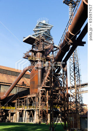 Closed metallurgical plant in Ostrava, Czech Republic 65097457