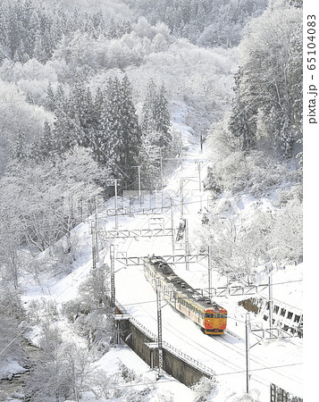雪景色のしなの鉄道 雪景色のしなの鉄道 65104083