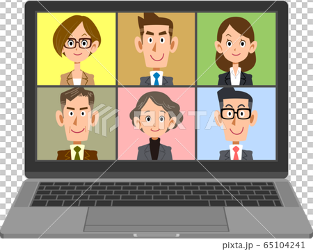 Business person meeting online 65104241