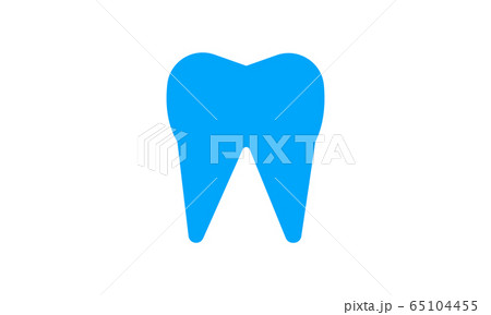 tooth icon vector illustration on white background tooth icon vector illustration on white background 65104455