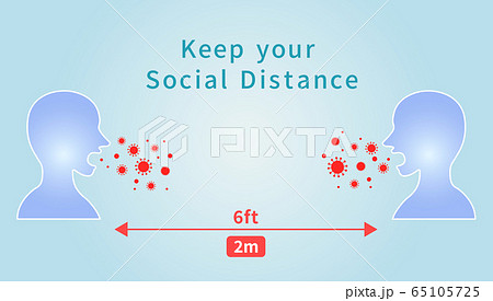 感染症対策 エアロゾル飛沫感染のイラスト 感染症対策 エアロゾル飛沫感染のイラスト 65105725