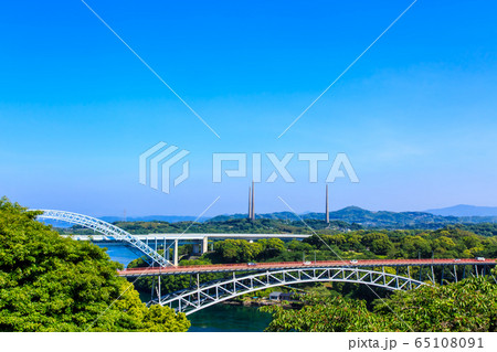 西海橋＆新西海橋　【長崎県西海市佐世保市】 65108091