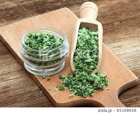 Homemade salt from bear garlic Homemade salt from bear garlic 65108636