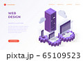 Landing page for web design and development 65109523