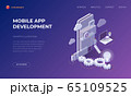 Landing page for mobile app development 65109525