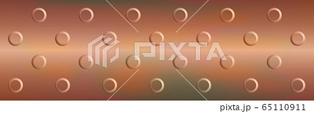 銅板 メタルプレート 金属 背景 バナー ベクターイラストのイラスト素材