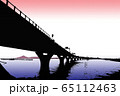 東京湾アクアラインと富士山 Tokyo Bay Aqua-Line,Mount Fuji 65112463