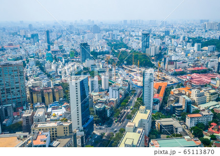 ベトナムホーチミンの街並み 65113870