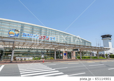 鳥取県鳥取市 快晴の鳥取砂丘コナン空港 鳥取県鳥取市 快晴の鳥取砂丘コナン空港 65114901