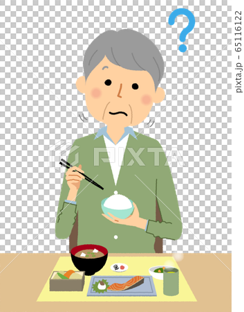 味覚障害 高齢者 シニア男性 味覚障害 高齢者 シニア男性 65116122