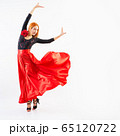 Modern style dancer jumping 65120722
