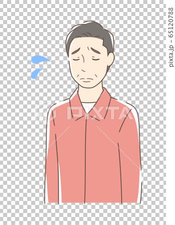 A grieving man - Stock Illustration [65120788] - PIXTA